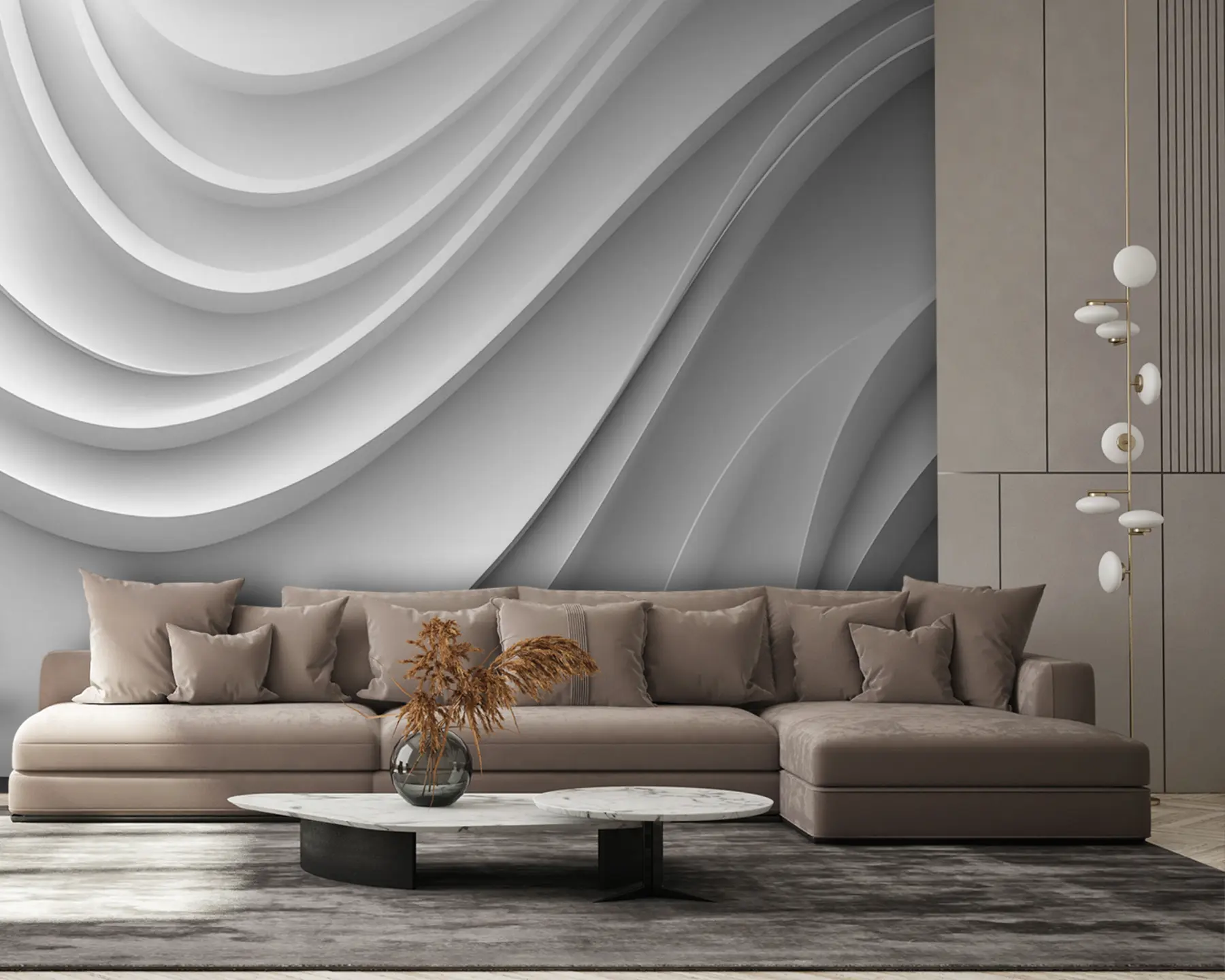fototapet Valuri albe 3d u94078