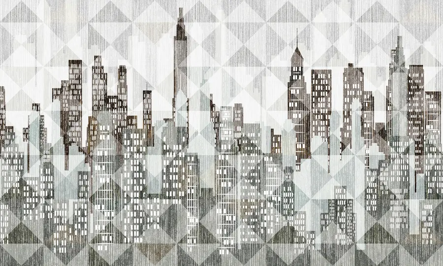 fototapet Art, skyscraper e font u04526