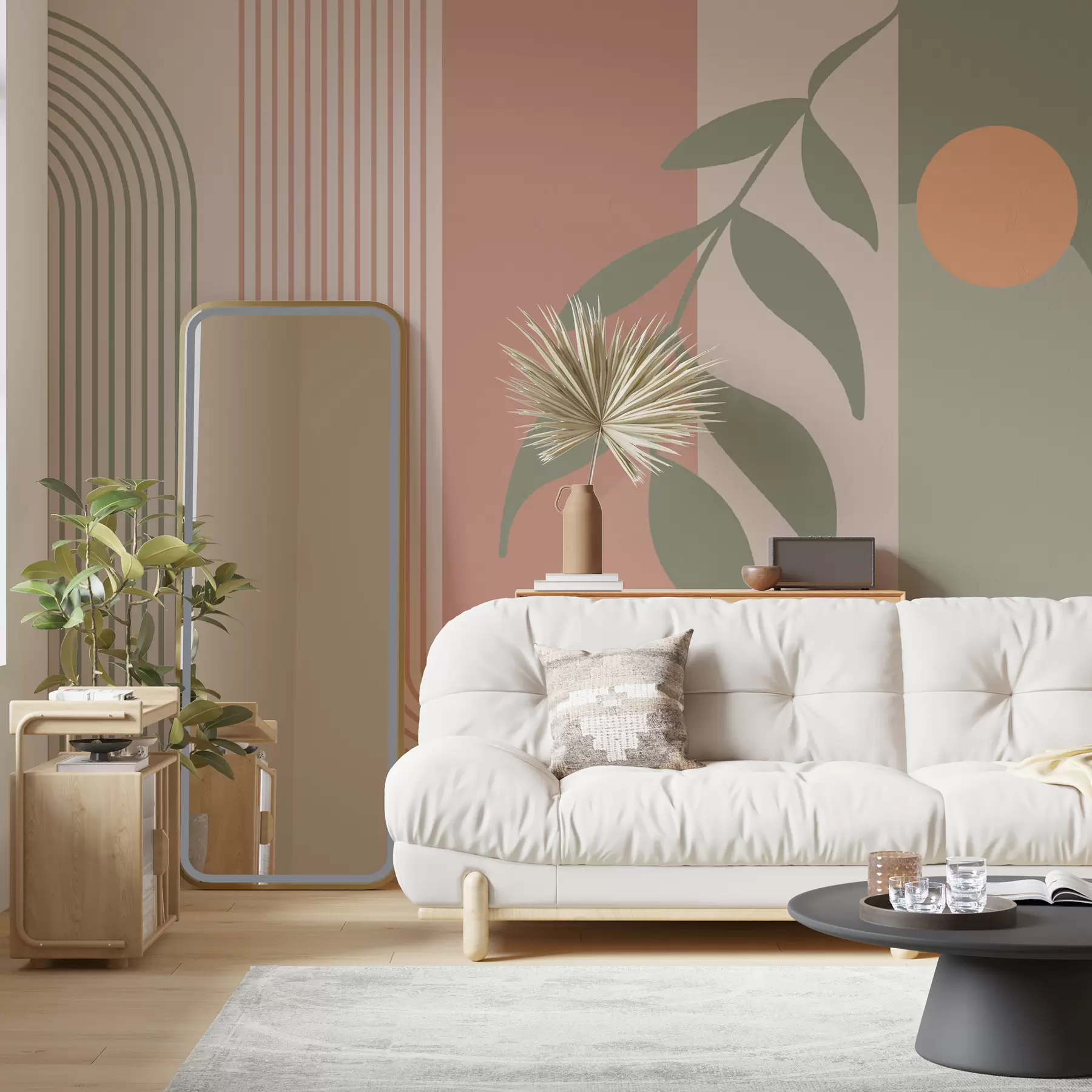 fototapet Arce și elemente decorative în stil boho u94153