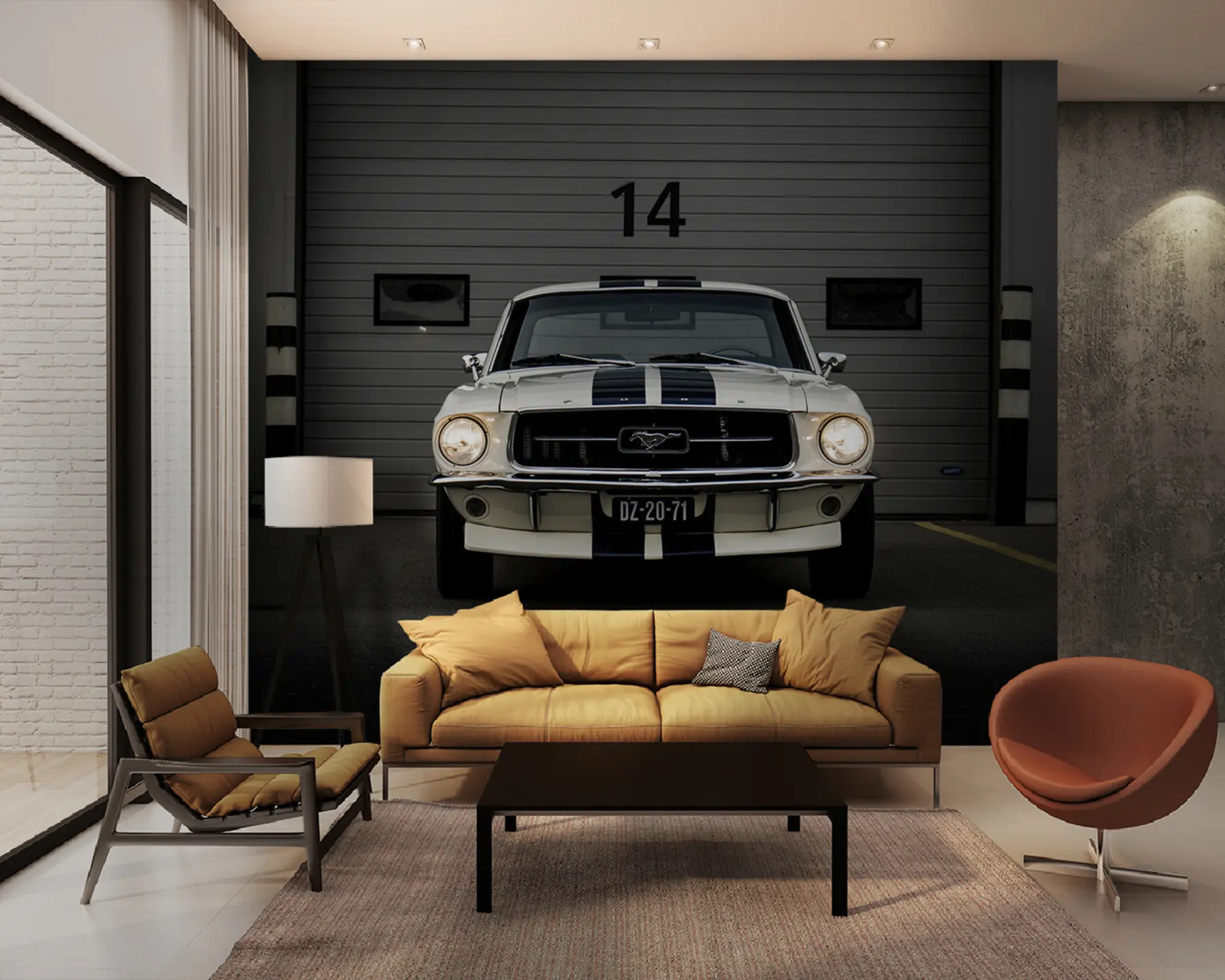 fototapet 1970 Ford Mustang u95536