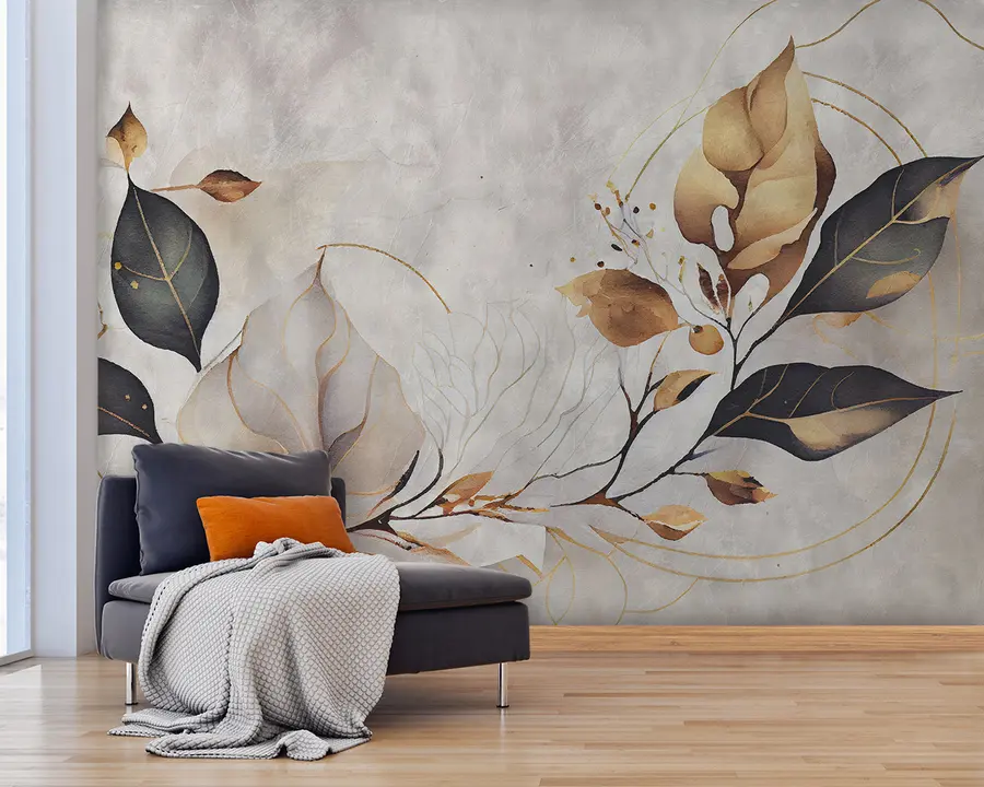 fototapet Frunze delicate în stil loft u95646