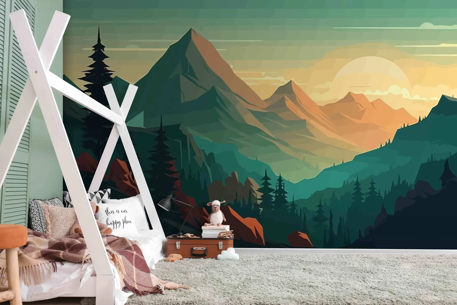 fototapet Peisaj montan calm u96028