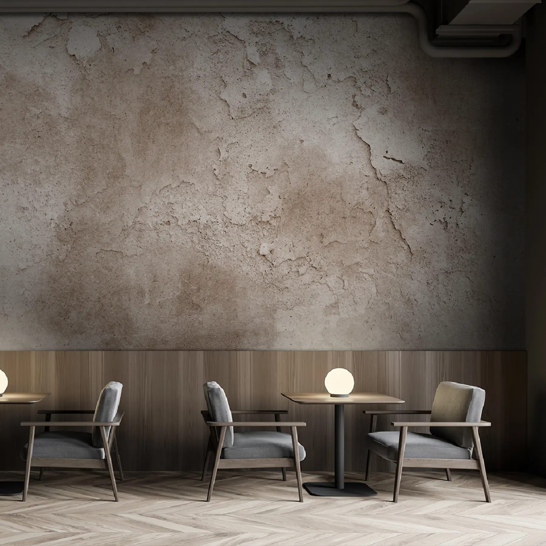 fototapet Perete din beton maro cu margini aspre u97237