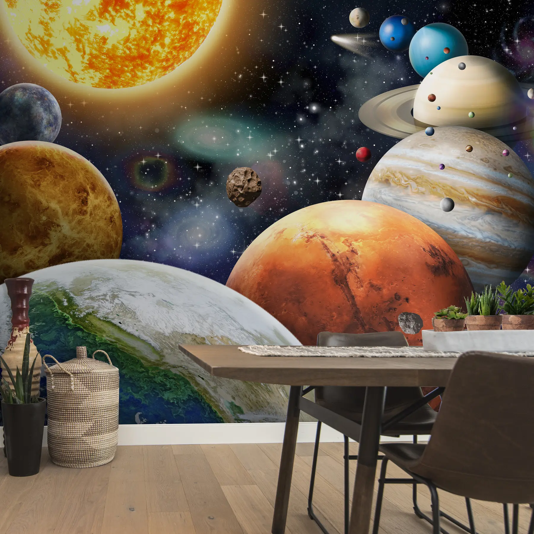 fototapet Planete colorate ale sistemului solar u97422