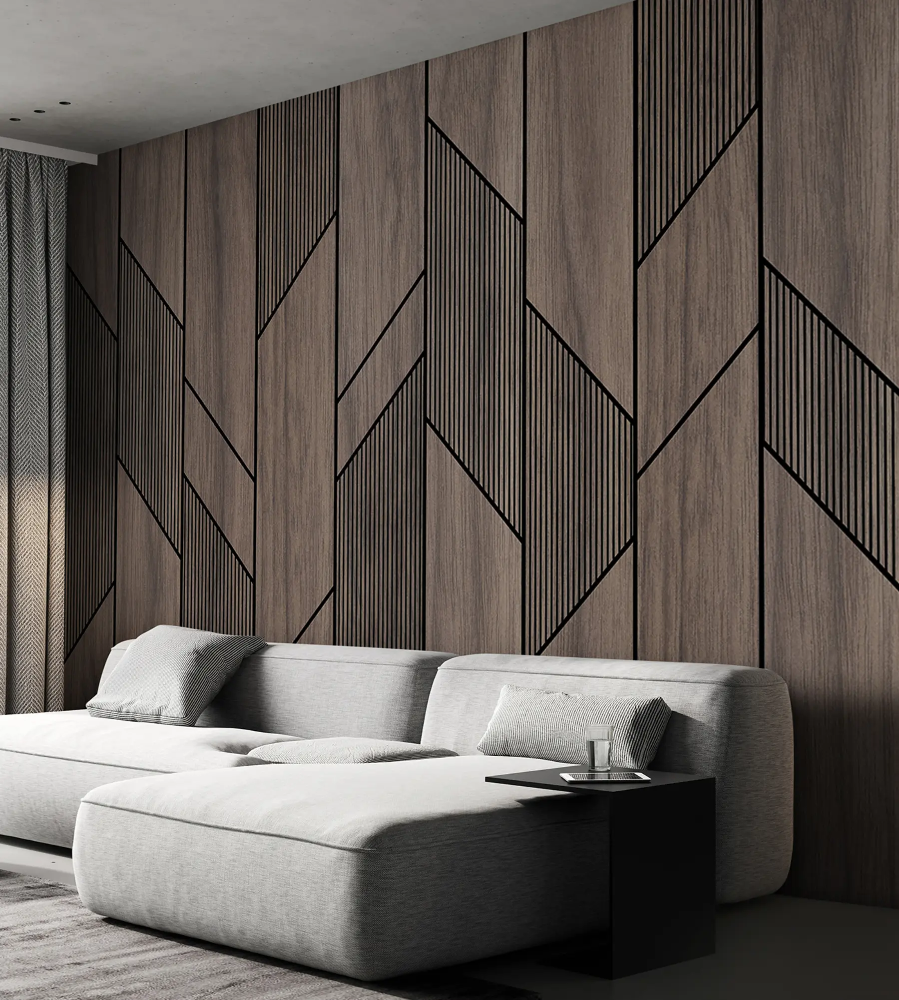 fototapet Panouri geometrice cu textură de lemn u97427