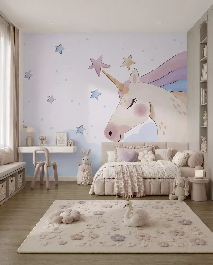 fototapet Coamă stelară de unicorn u97532