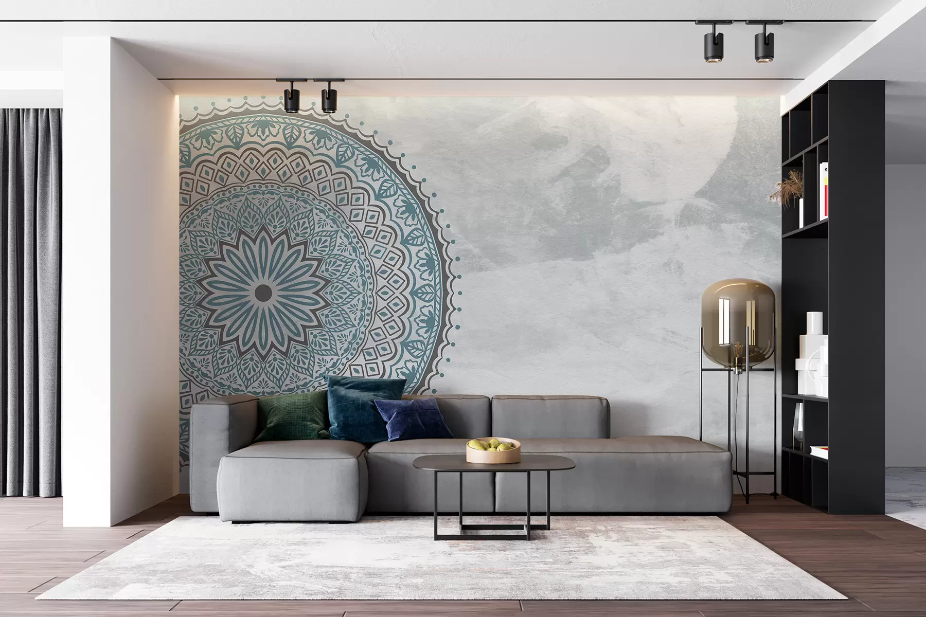 fototapet Mandala turcoaz u98495v2