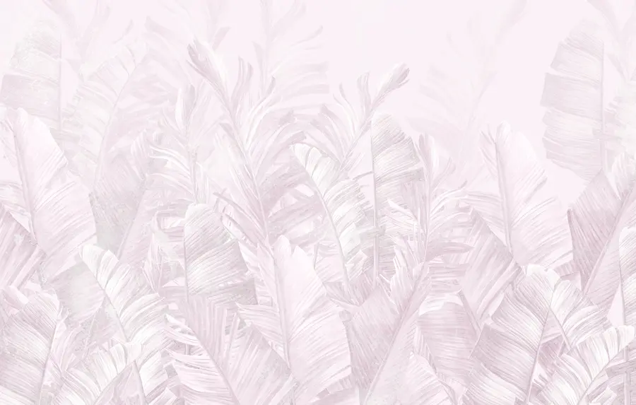 fototapet Frunze tropicale trendy roz u98951v1