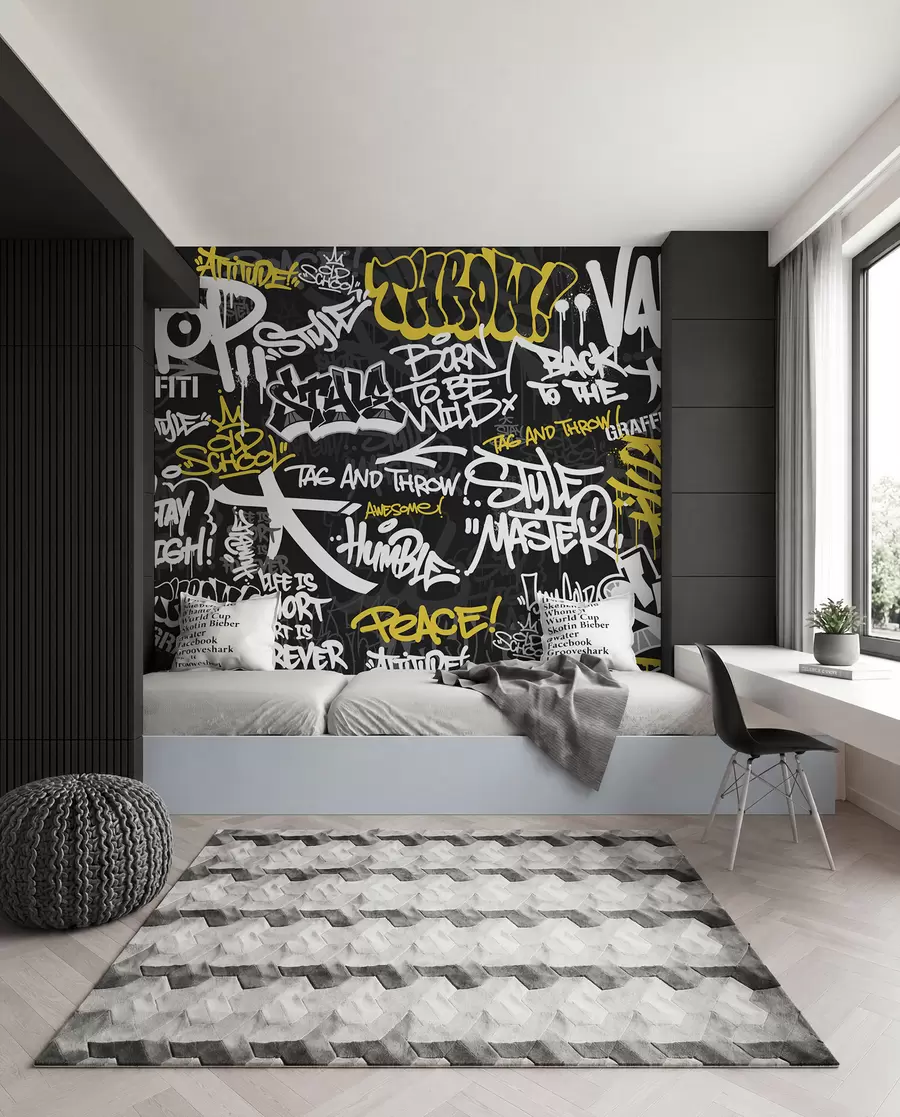 fototapet Ritm de graffiti urban u98895