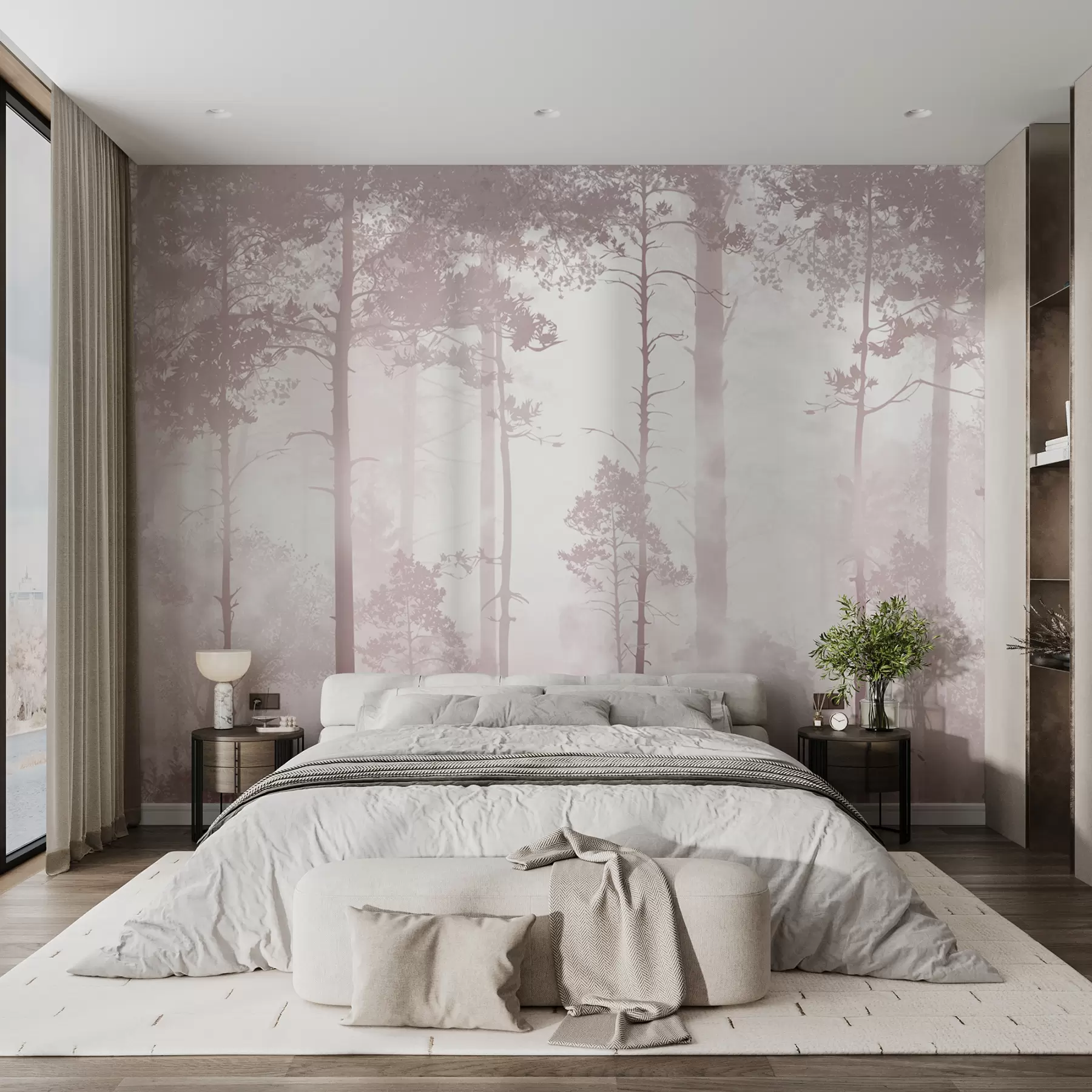 fototapet Pădurea în ceață u94439v1