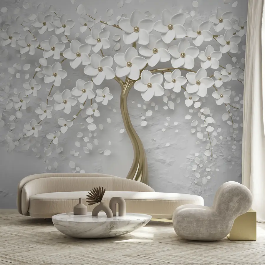 fototapet Un copac cu flori mici u37065d1