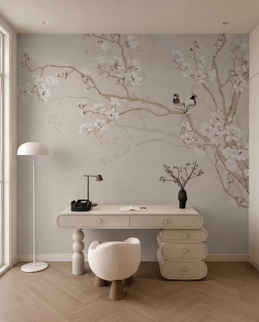 fototapet Arbore de magnolie în grădină u25842d1