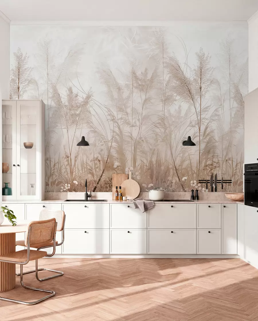 fototapet Plante înalte în culori pastelate u93903d2